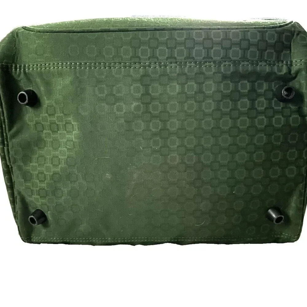 Atlantic Carry-on Travel Bag Overnight Luggage Tote Green w/ Handles and Strap - Picture 4 of 10
